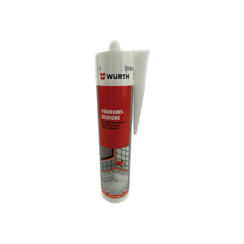 WÜRTH Vådrumssilikone Acetat - Transparent
