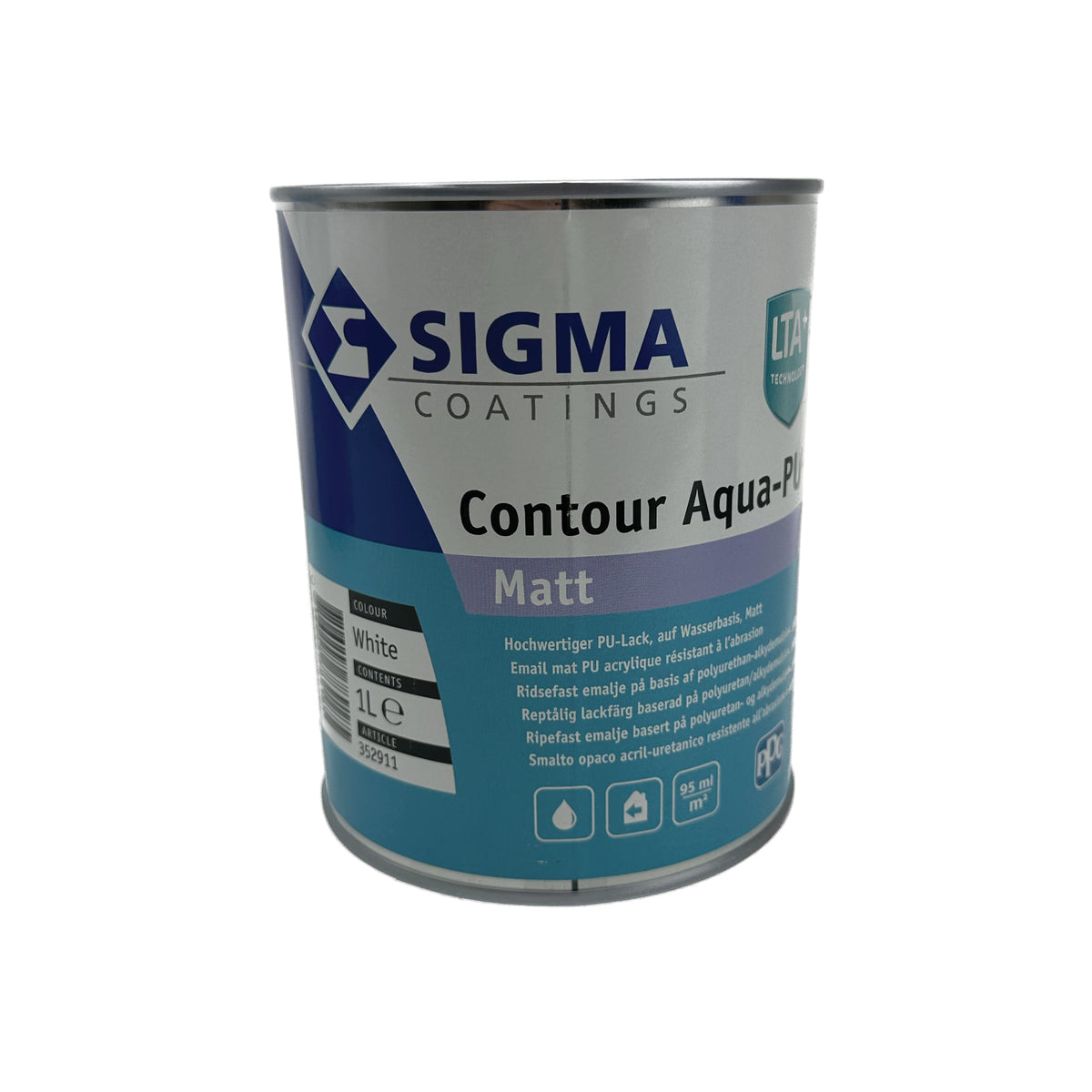 Træmaling Glans 10 – SIGMA Contour Aqua-PU Matt