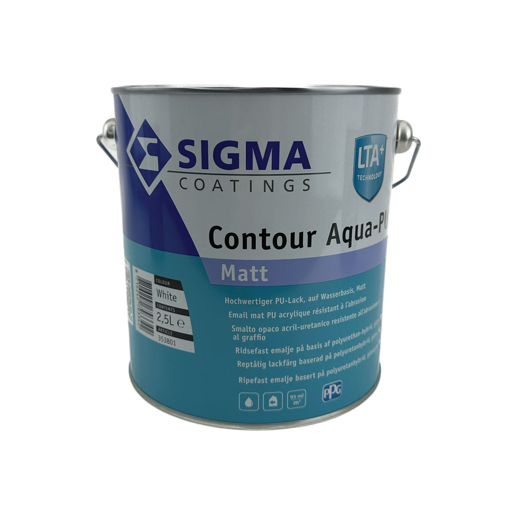 Træmaling Glans 10 – SIGMA Contour Aqua-PU Matt