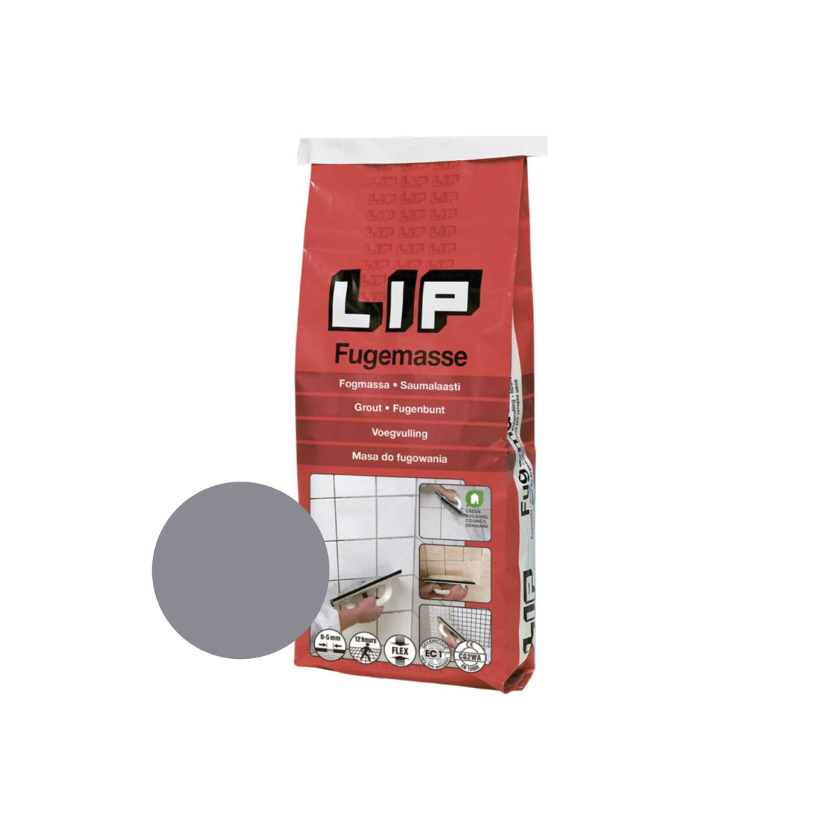LIP Fugemasse Grå 5kg