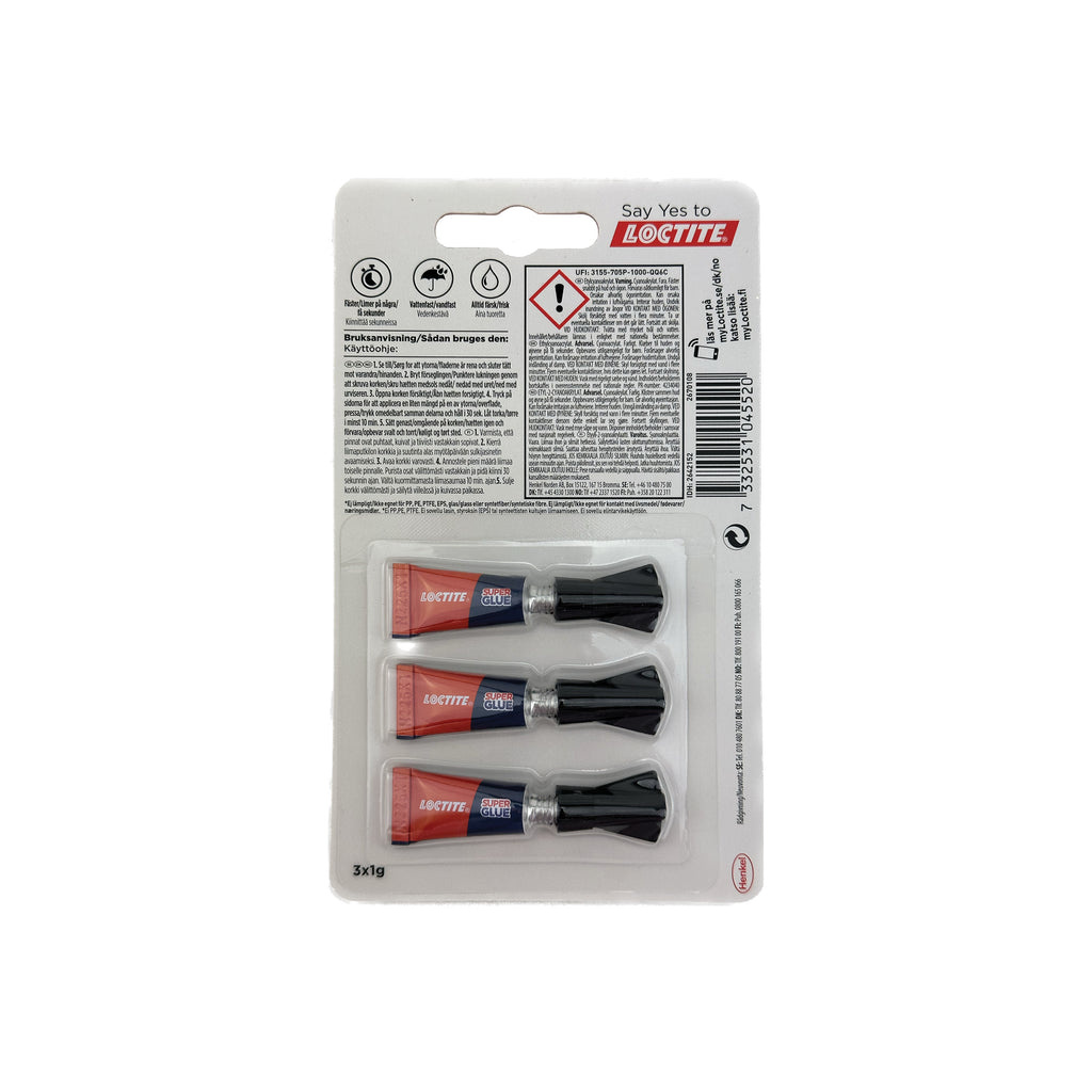 LOCTITE Super Glue 3x1g (Lim)