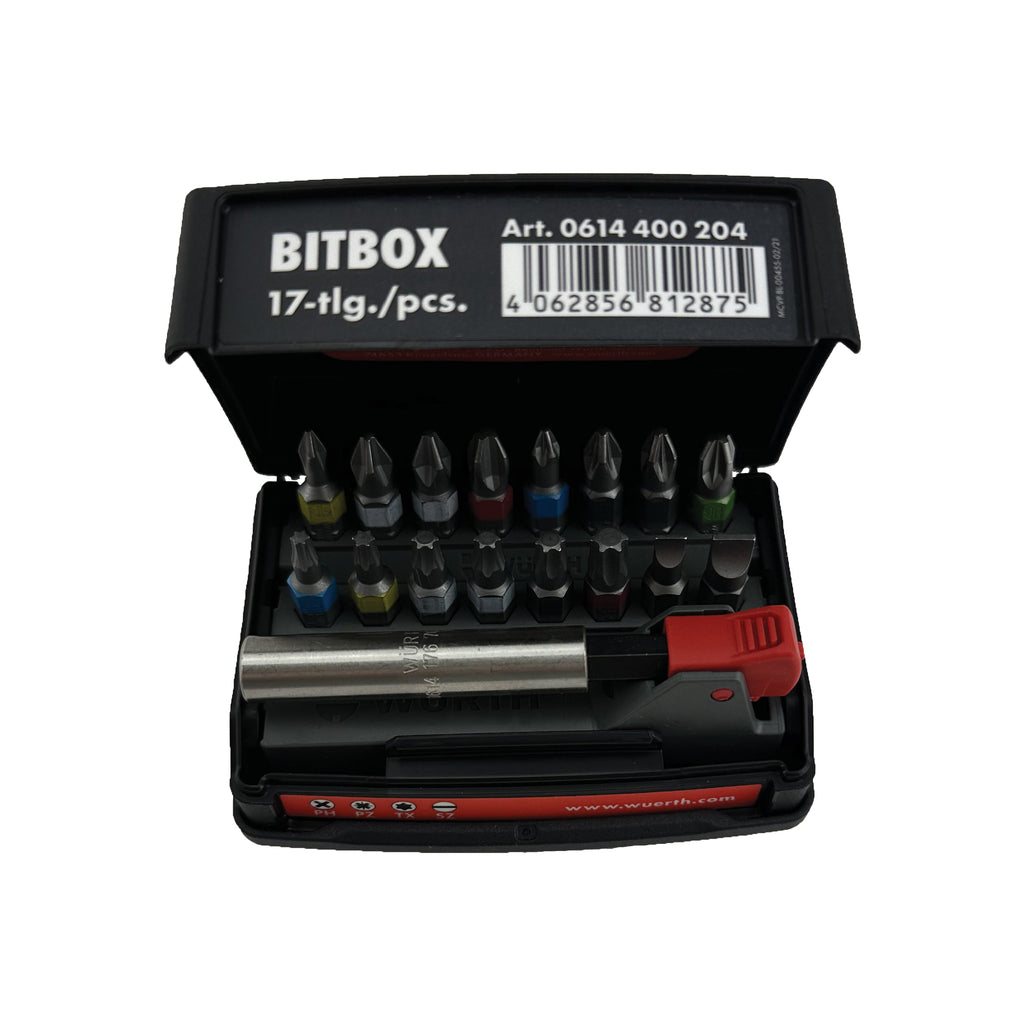 WÜRTH Bitboks, 17 dele (BIT MIX PH/PZ/TX/SD)