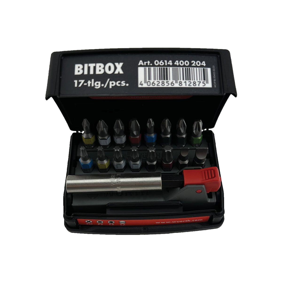 WÜRTH Bitboks, 17 dele (BIT MIX PH/PZ/TX/SD)