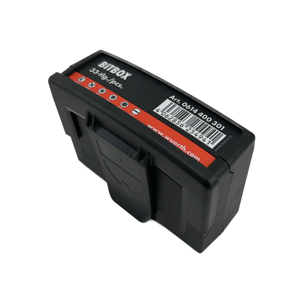 WÜRTH Bitboks, 33 dele (BIT MIX PH/PZ/TX/HEX/SD)