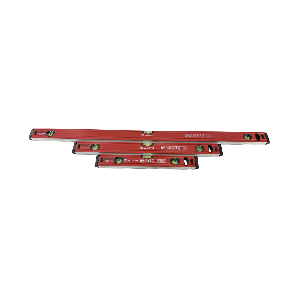 WÜRTH Vaterpas Aluminium, 3 libeller