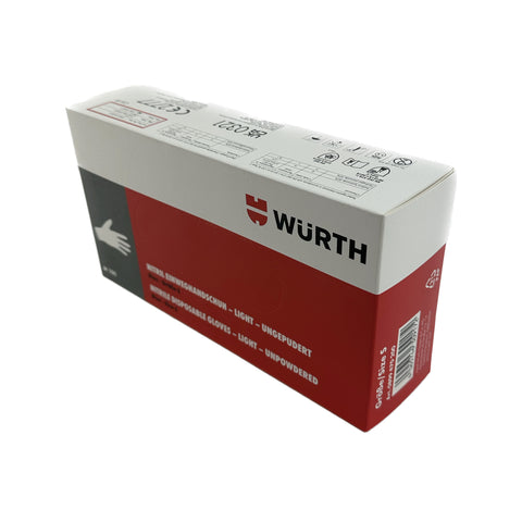 WÜRTH Engangshandsker (Pudderfri)