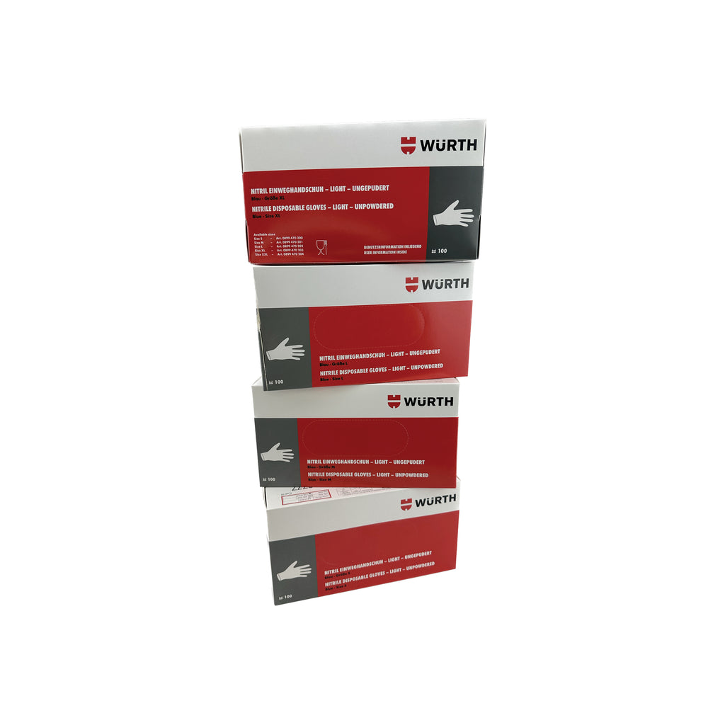 WÜRTH Engangshandsker (Pudderfri)