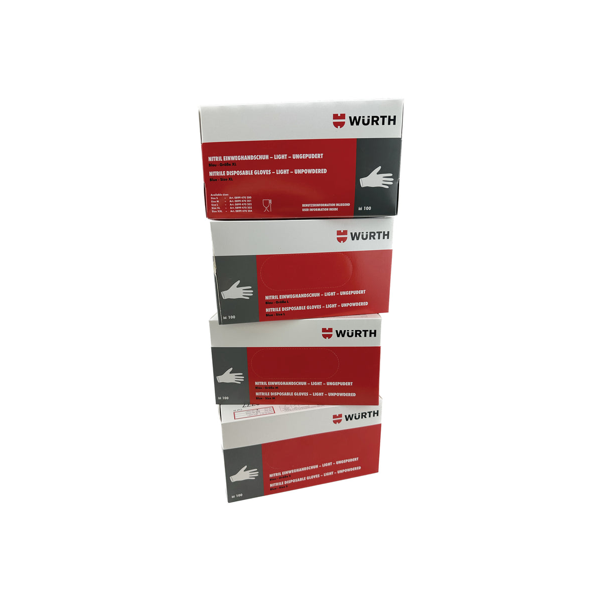 WÜRTH Engangshandsker (Pudderfri)
