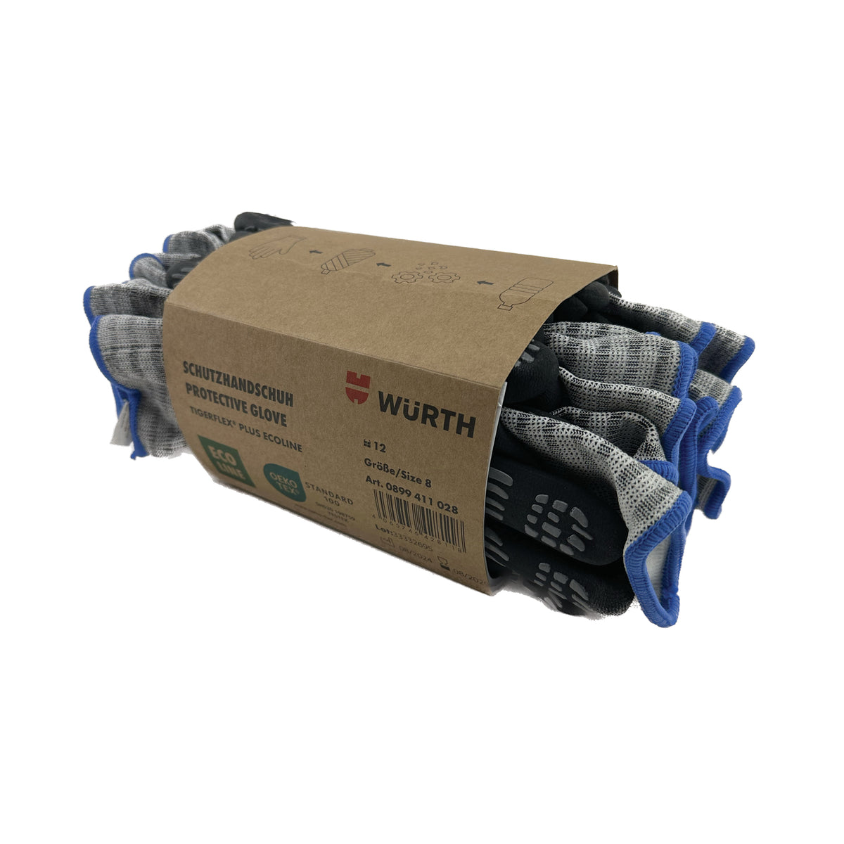 WÜRTH Tigerflex Plus Fit Handsker (12-pak)