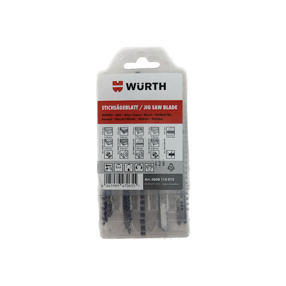 WÜRTH Stiksavskling sortiment (15 dele)