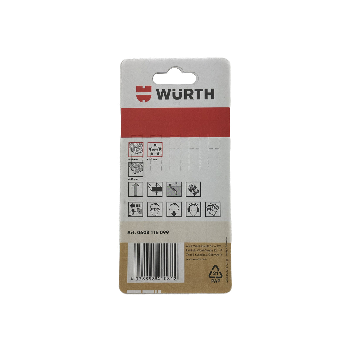 WÜRTH Stiksavsklinger til træ (5 stk.)