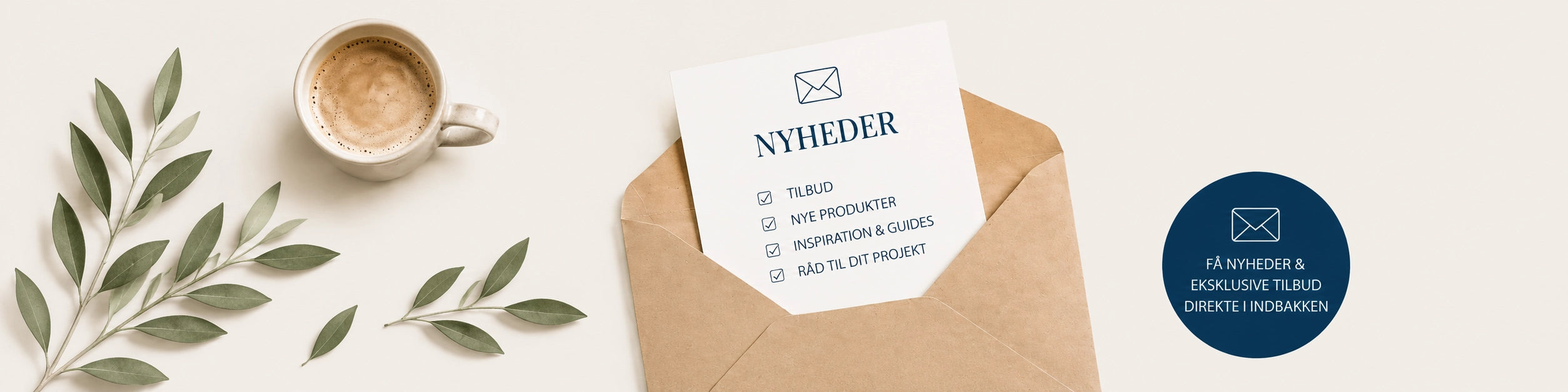 Nyhedsbrev fra Malerexperten med tilbud, nye produkter og inspiration