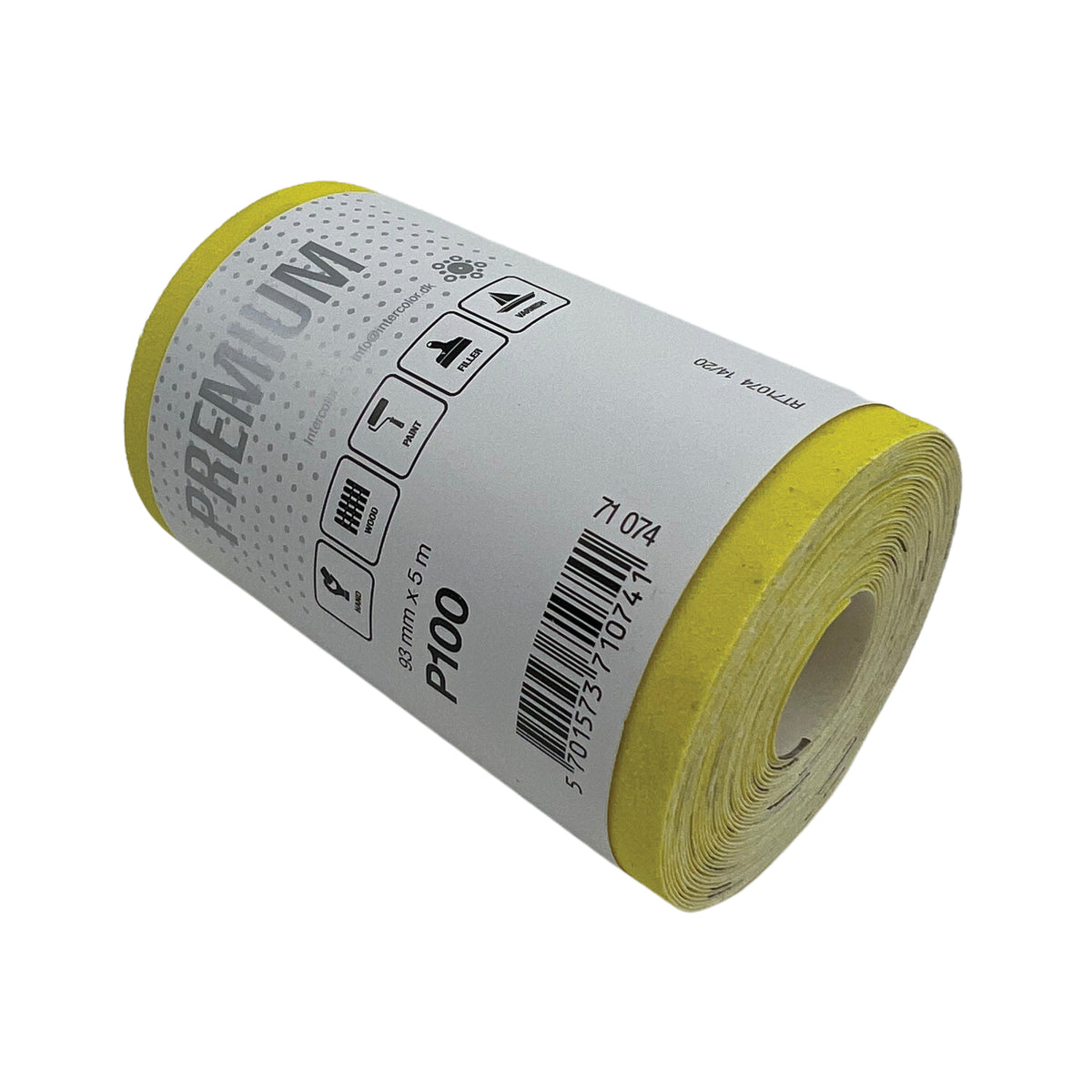 Sandpapir 93 mm x 5 m.